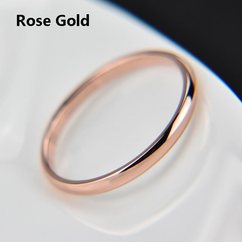 Einfache Mode Edelstahl Finger Dünner Ring Silberfarbene Ringe Für Frauen Mädchen Feiner Schmuck Anillos Größe 4-10