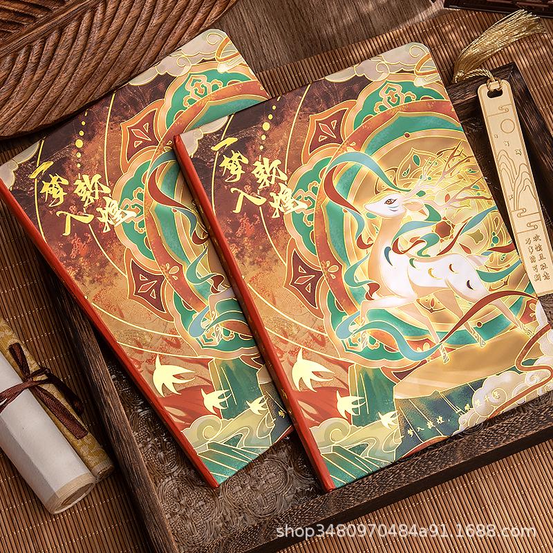 

Kaba Bear 3D Bullet Journal - Trendy Hardcover Graduation Gift Diary for Students Dream of Dunhuang