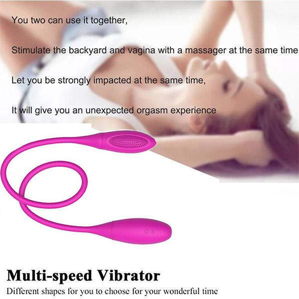 Rechargeable Dual Vibrator 10 Speeds Double Head Jump Egg Bullet Dildo Vibrator Adult Sex Toy For Couple Men Women