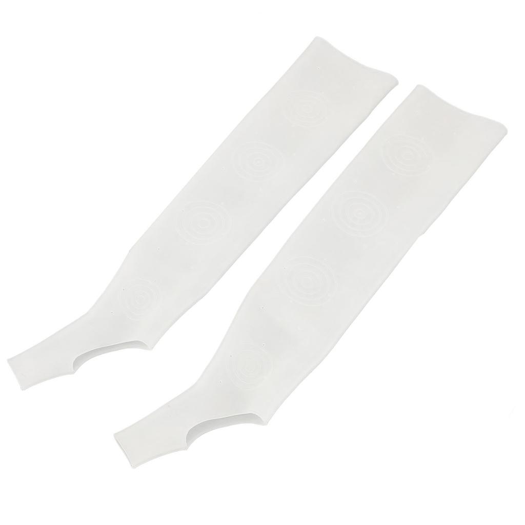 1pair SEBS Long Moisturizing Arm Sleeve with Thumb Hole Washable Elastic Hands Care Arm Sleeve for Dryness Calluses