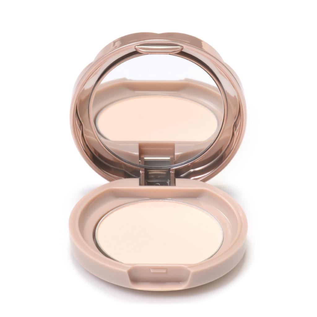 Canmake Marshmallow Finish Powder Mini ML - Matte Light Ochre 5g Pressed Powder with Mirror & Puff for Flawless Matte Skin