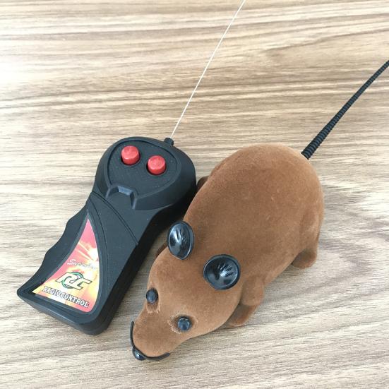Pet Cats Kitten Funny Wireless Remote Control False Mouse Plush Doll Playing Toy