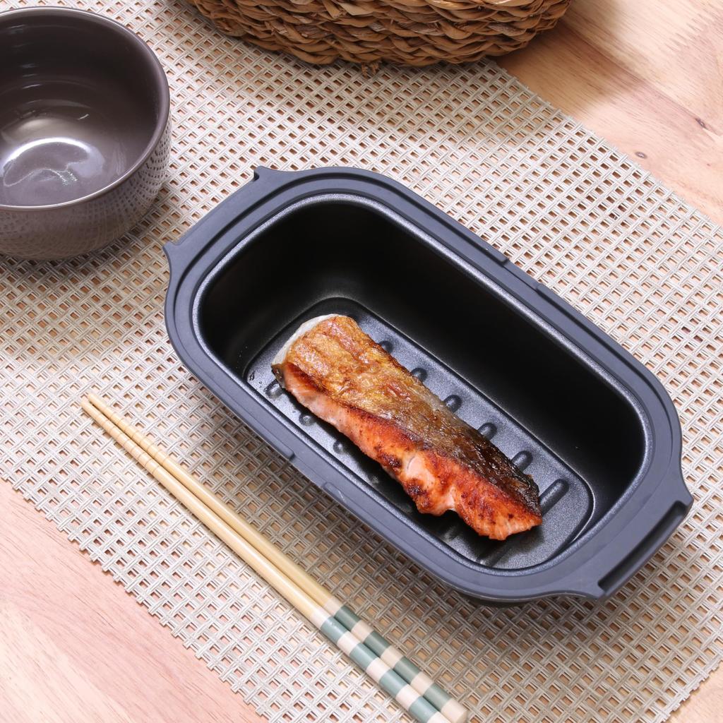 Fuji Boeki Microwave Cooker, 22.7cm W x 12.5cm D x 7.4cm H, Red/Black, Stir-fry, Bake, Boil, Steam, Cook, and Warm, 5044