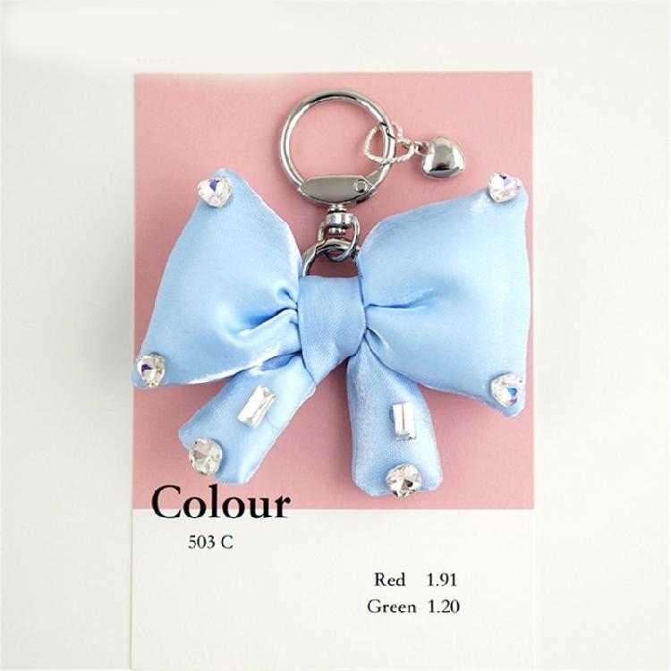 Practical Rhinestones Butterfly Bowknot Key Holder Sturdy Alloy Designs Decoration for the Fashionable Individual