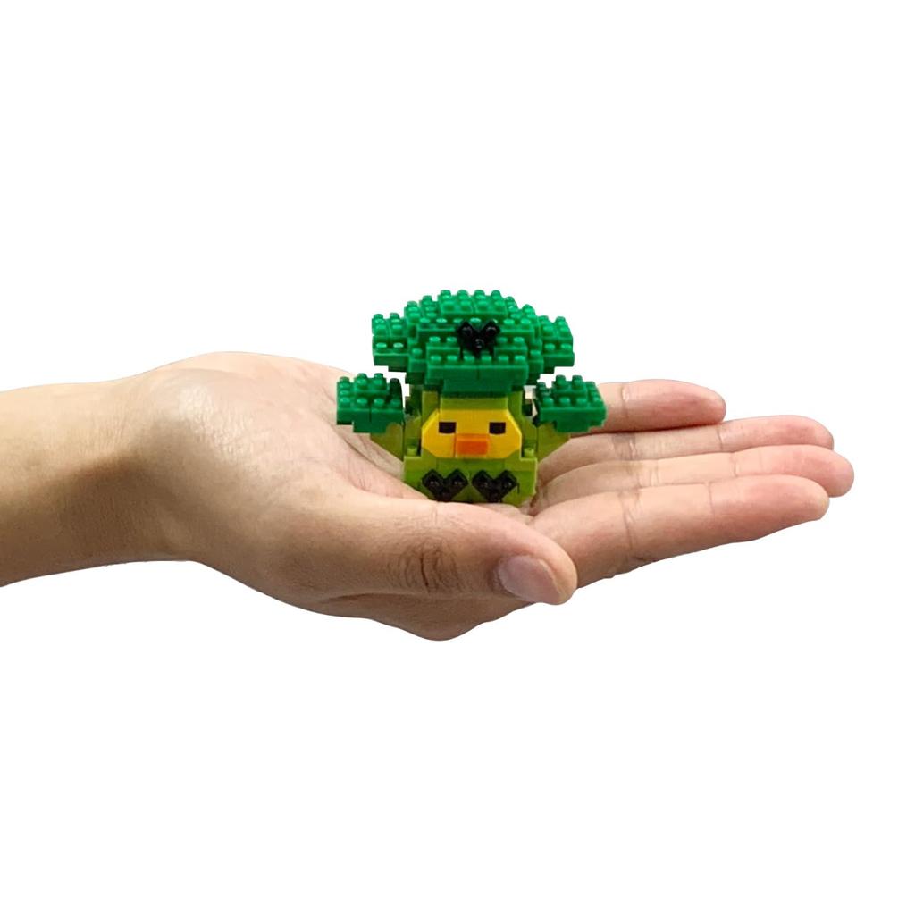 Kawada Nanoblock Kiiroitori (Broccoli) 190 Pieces, Ages 12 and Up, Rilakkuma NBCC174