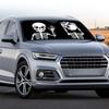 SHEIN Creative Skull Car Sunshade – Portable, Custom Windshield Visor