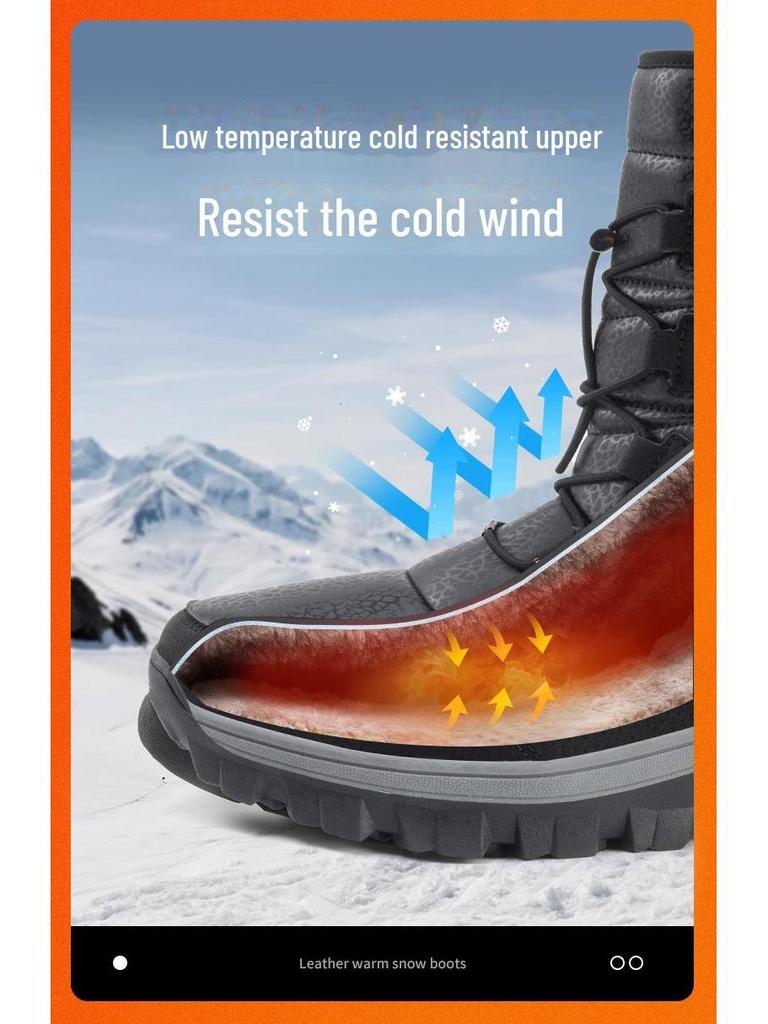 2024 Teplé zimní sněhule s kožešinovou podšívkou – Silný design s vysokým svrškem pro extrémní chlad, Ideální pro páry