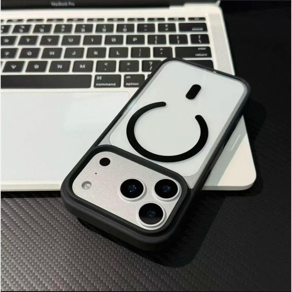 iPhone 17 Magnetic Clear Soft Edge Acrylic Charging Case with Drop Protection