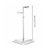 Long-Lasting Stainless Steel Bag Display Stand Stable Freestanding Handbag
