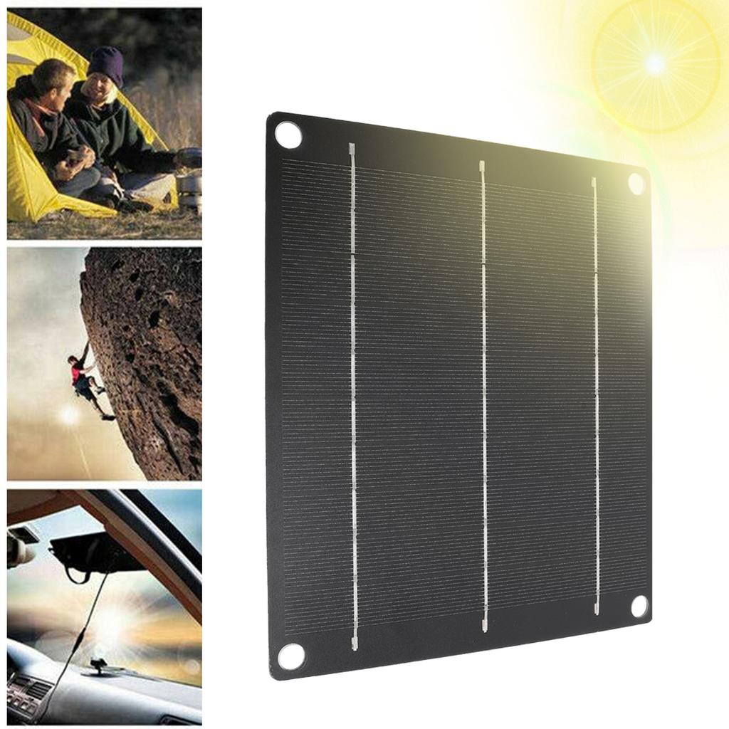 Solar Panel Charger 6W High Efficiency Energy Conversion Multifunctional USB Solar Panel Charger