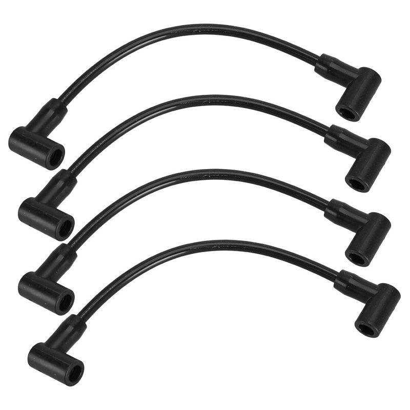 84-881908T 4pcs Outboard Spark Plug Wire Cable Black Plastic Fit for Mercury Marine 4 Cylinder 40-60 HP EFI 4-Stroke Engines