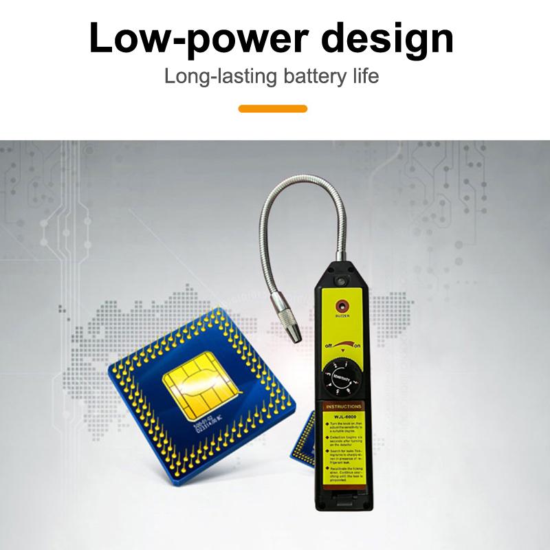 Refrigerant Gas Hvac Air Conditioner Tester Tool Wjl-6000 Freon Leak Detector Halogen Leak Detector R22 R410A R134A R1234Yf