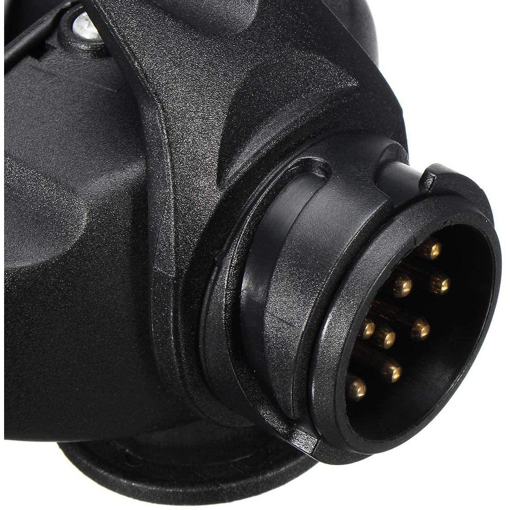 Car Euro Trailer PlugG Socket 13 To 7 Pin N & S Dual Socket Trailer Towbar Towing Socket 12V Electrical Connector Adapter