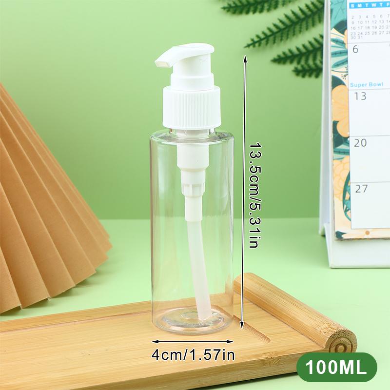 1Pc Refillable Portable Press Type Shampoo Shower Gel Moisturizer Liquid Lotion Cosmetic Container Bottle for Travel