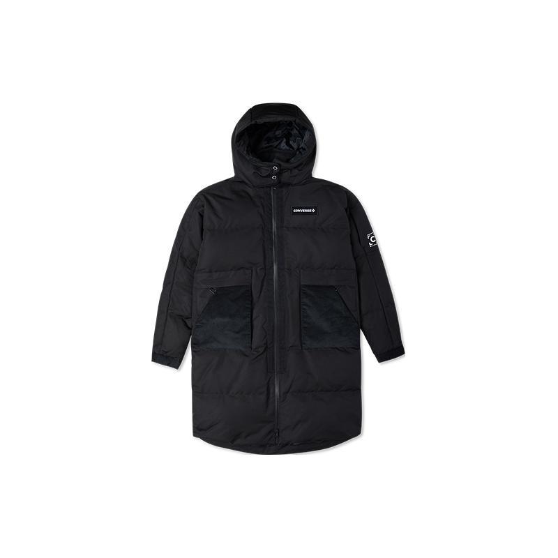 

New Converse Down Jacket Women s Black 10023725-A03 L