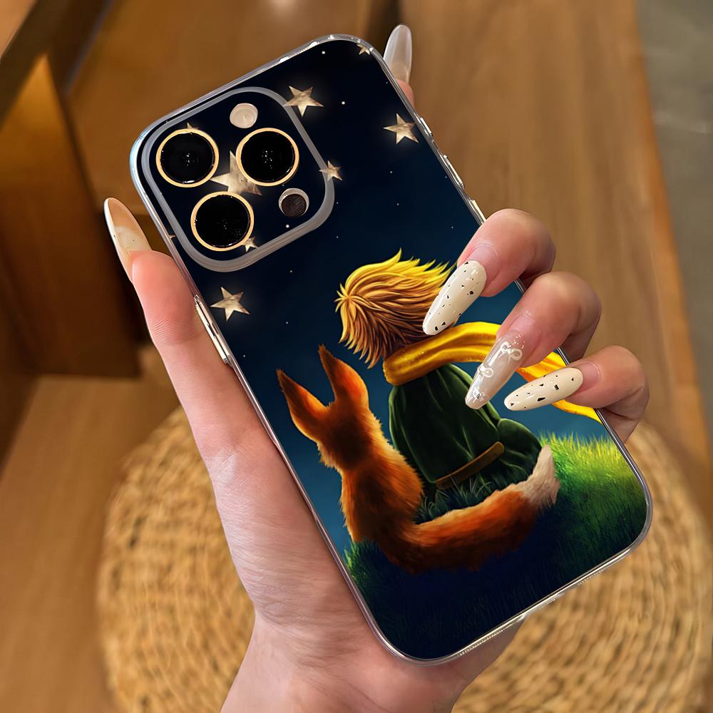 L-Little Prince Phone Case For IPhone 17 16 Pro Max 15 14 13 11 12 Mini Xs X Xr 7 8 Plus Se Transparent Cover