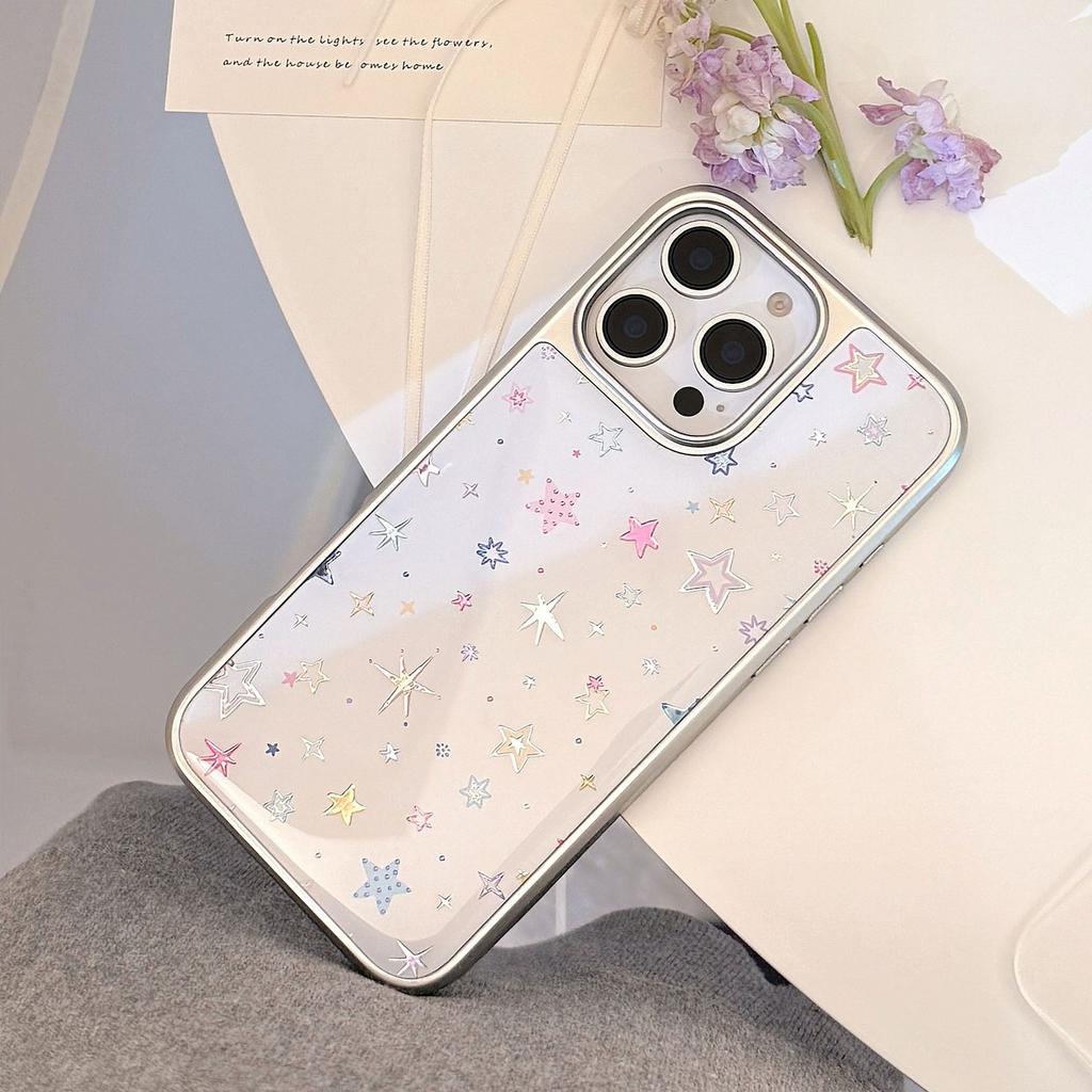 Gilt for Apple 15 Promax Phone Case for IPhone 16 Glue Dopamine Star 17 Electroplating 14 for Huawei