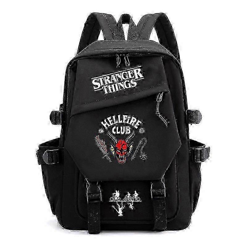 25-26 Stranger Things Print Backpack Teens School Bag Multi-functional Large Capacity Durable Material Multiple Colors