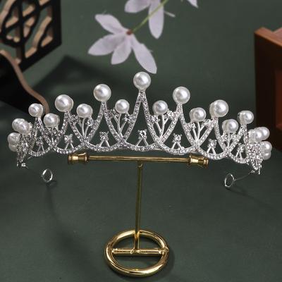 Women's Headband Headband Large Crystal Cute Crown Diamond Hair Crown Children's Crown Headband