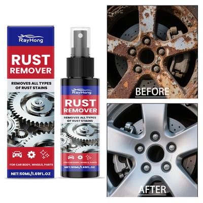 Rust Remover Spray Auto Polishing Cleaner Multipurpose Rust Stain Remover Spray for Car Wheels Household Appliances 50ml