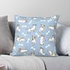 Playing Jack Russell Terrier Pillowcase Polyester Linen Velvet Printed Zip Decor Pillow Case Bed Cushion Cover X