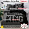 Gray And Black King 3D Print Bedding Set Comfortable Breathable Duvet Cover King Queen Twin Single Size Bithday Gift Room Decor