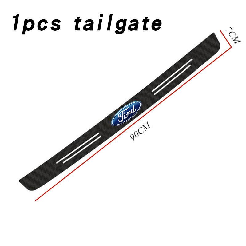 Carbon Fiber Car Paste Door Sill Anti Scratch For Ford B-Max Cmax Smax KA St Line Galaxy Explorer Expedition Mondeo Accessories
