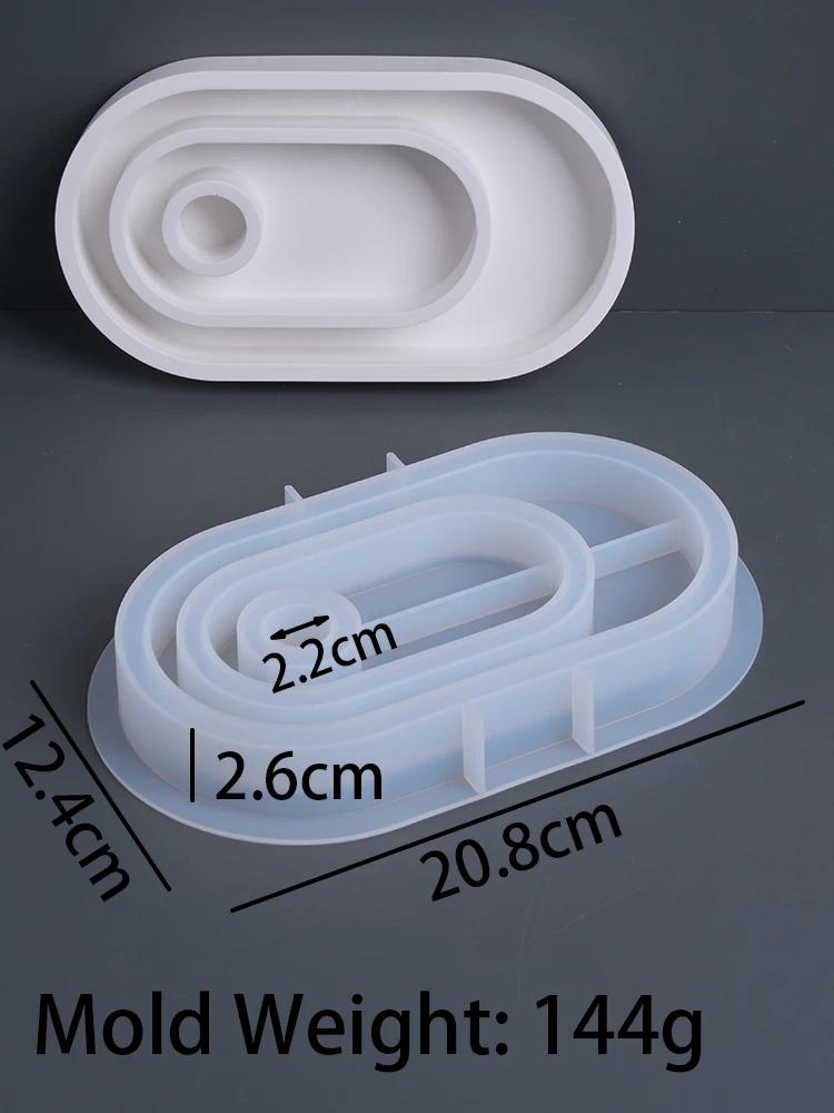 DIY Geometry Star Candle Holder Silicone Mold DIY Simple Heart Candlestick Concrete Mould Gypsum Resin Craft Molds Home Decor