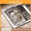 Stainless Steel Kitchen Dish Draining Rack With Expandable Design For Home Use