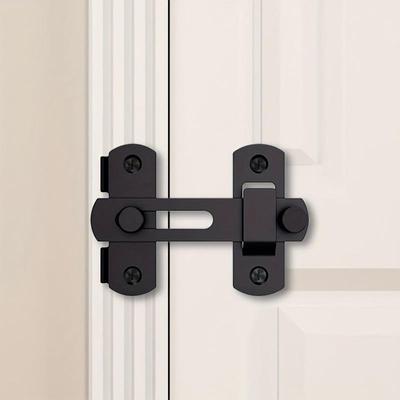 Metal Security Door Latch - Sturdy Heavy-Duty Lock for Barn & Sliding Doors, Anti-Theft Protection, Industrial Strength Hardware,