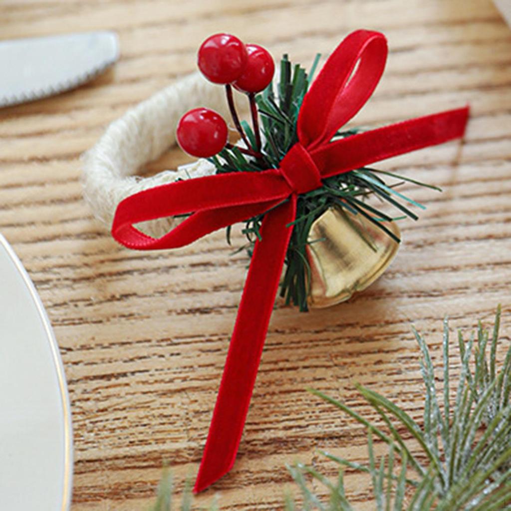 Christmas Napkin Holder Home Decor Unique Easy To Use Rustic for Thanksgiving Birthday