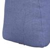 Back Cushion Denim Blue 45 x 24 x 50 cm Fabric