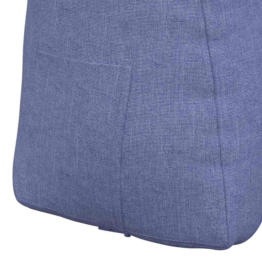 Back Cushion Denim Blue 45 x 24 x 50 cm Fabric