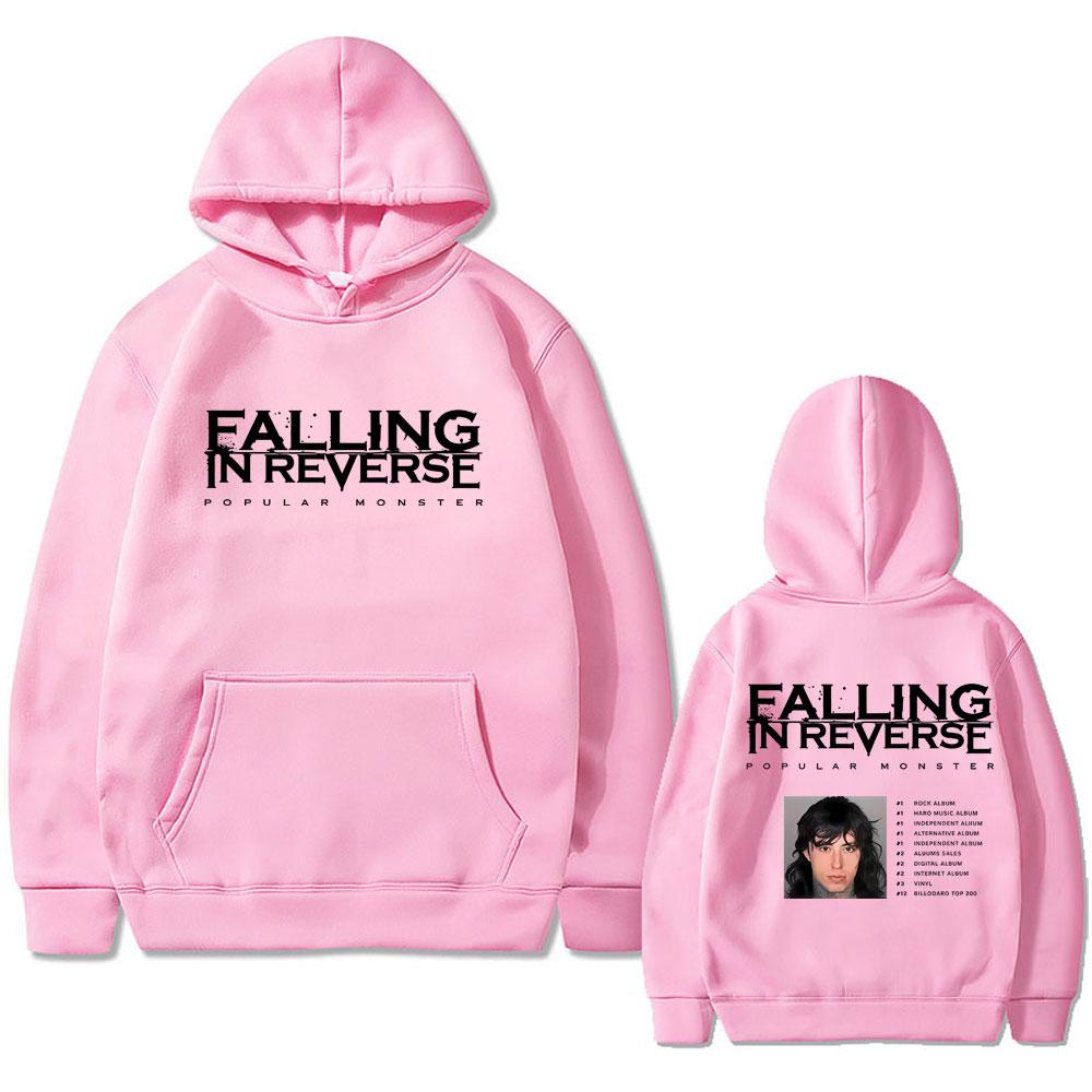 

Famous Falling in Reverse Popular Monster Album Graphic Hoodie Ronnie Radke Hoodies Men Women Rock Metal Oversized Streetwear L