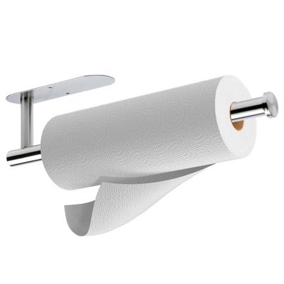 Wall-Mounted Self-Adhesive Paper Towel Holder, Screw-On Kitchen Hanger