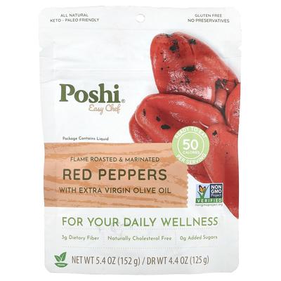 poshi Easy Chef, Poivron Rouge, avec Huile d'Olive Vierge Extra, 5,4 oz (152 g)