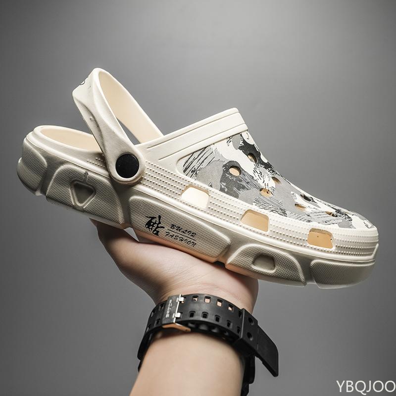 Breathable Man Sandals 2024 Summer Men's Slippers 9 Slip-On Garden Shoes EVA Injection Shoes Sports Walking Shoes Men