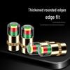 Copper Core Anti-Theft Tire Pressure Monitor Cap - Visual Warning Device and Pressure Detector