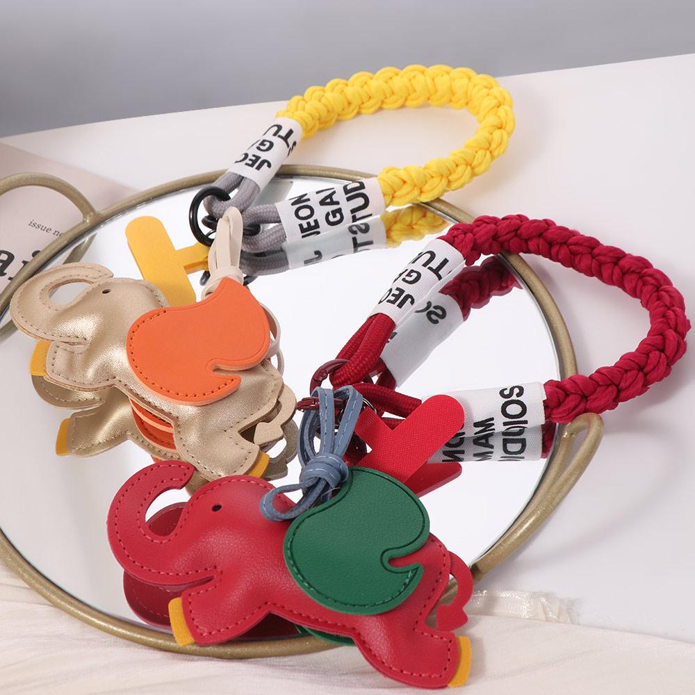 Flying Wings Elephant Keychain Animal Pendant Bag Charm Trendy Key Chain Holder  Car Accessories