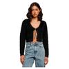 Urban Classics Cardigan Tied Cropped Feather