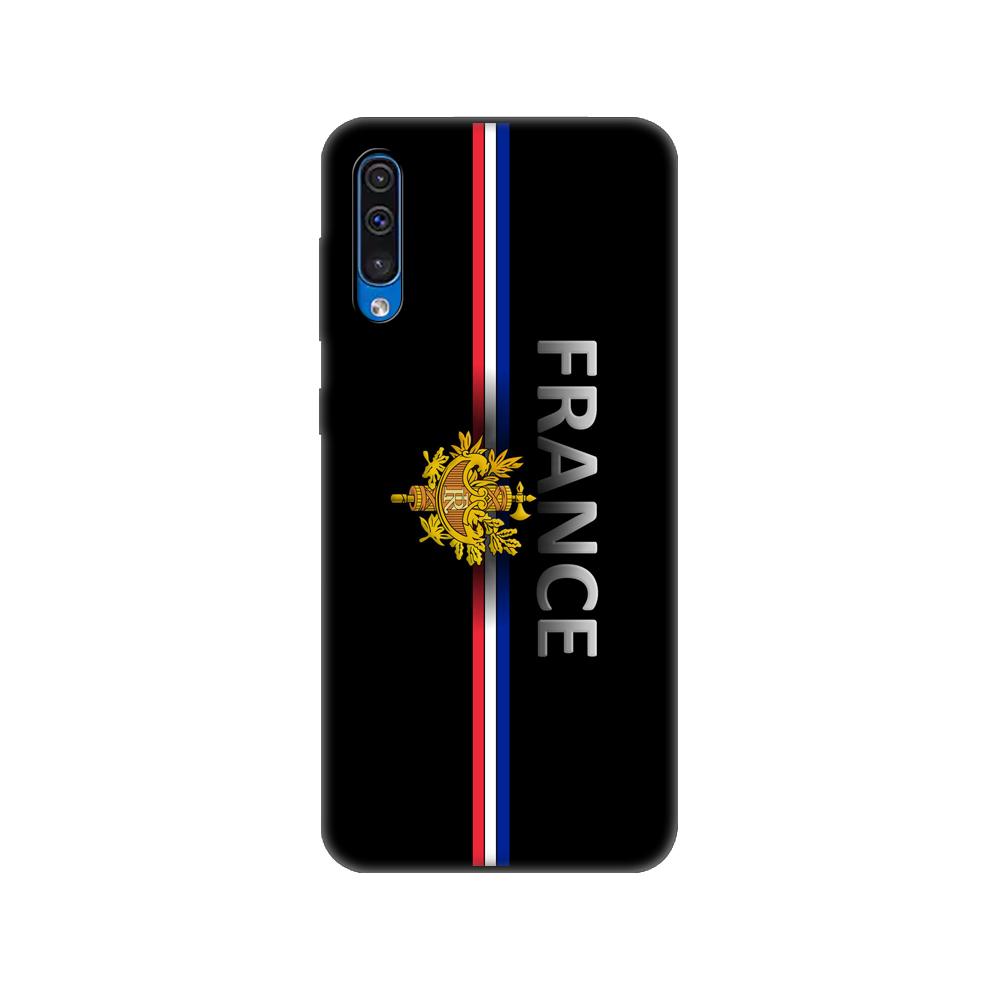 Black Tpu Case For Samsung Galaxy A50 50S A30S A10 A01 A11 A21S A31 A41 A51 A71 M21 M30S S10 LITE France Flag Paris Eiffel Tower