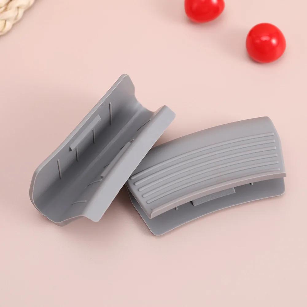 Two packs Sale Heat Resistant Silicone handle pot ear clip Pot Handle Non-Slip Potholders for Cast Iron Pans Kitchen gadgets