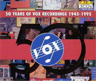 CD VARIOUS - 50 Years Of Vox Recordings 1945-199 CD3X3036 VoxBox 1995 Japan Classical Used