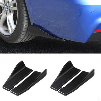 4pcs PP Car Body Rear Bumper Spoilers Splitters Protectors Diffuser