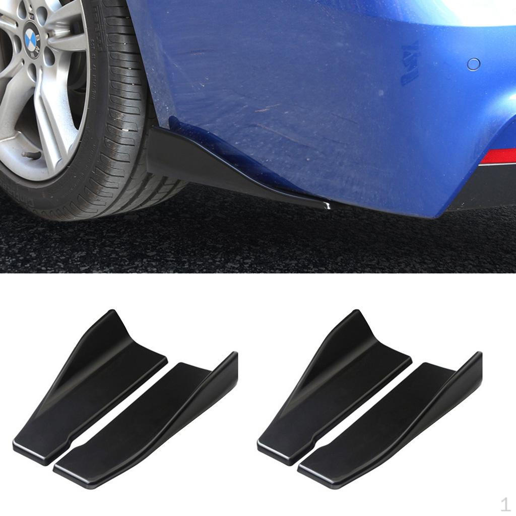 

4 шт. ПП Спойлеры Заднего Бампера Кузова Автомобиля Разделители Защитные Накладки Диффузор