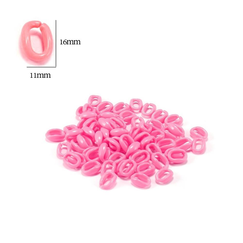 50 sztuk/partia 16*11mm kolorowe akrylowe ogniwo łańcucha naszyjnik dla naszyjnik DIY bransoletka Making plastikowe ogniwa łańcuszka tworzenia biżuterii