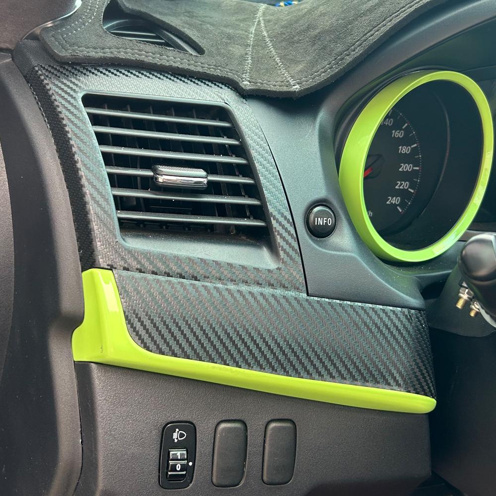Carbon Fiber For Mitsubishi Lancer-ex 2010-16 Car Film Interior Sticker Center Console Gear Dashboard Air Door Handle Lift Panel