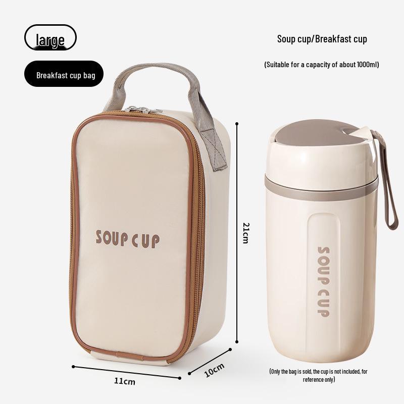 Insulated Waterproof Lunch Bag for Office Workers and Students
