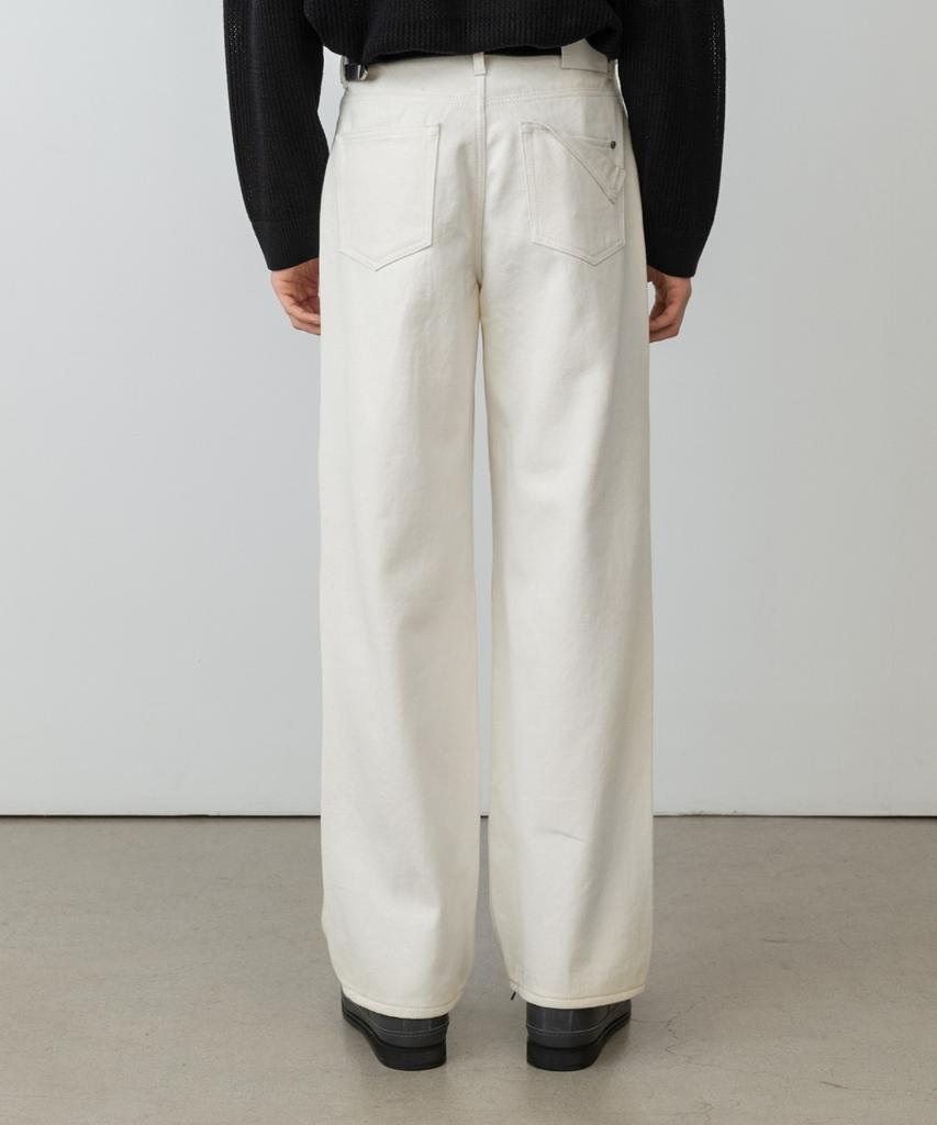 MINAV Parachute Wide Denim Pants [Cream]