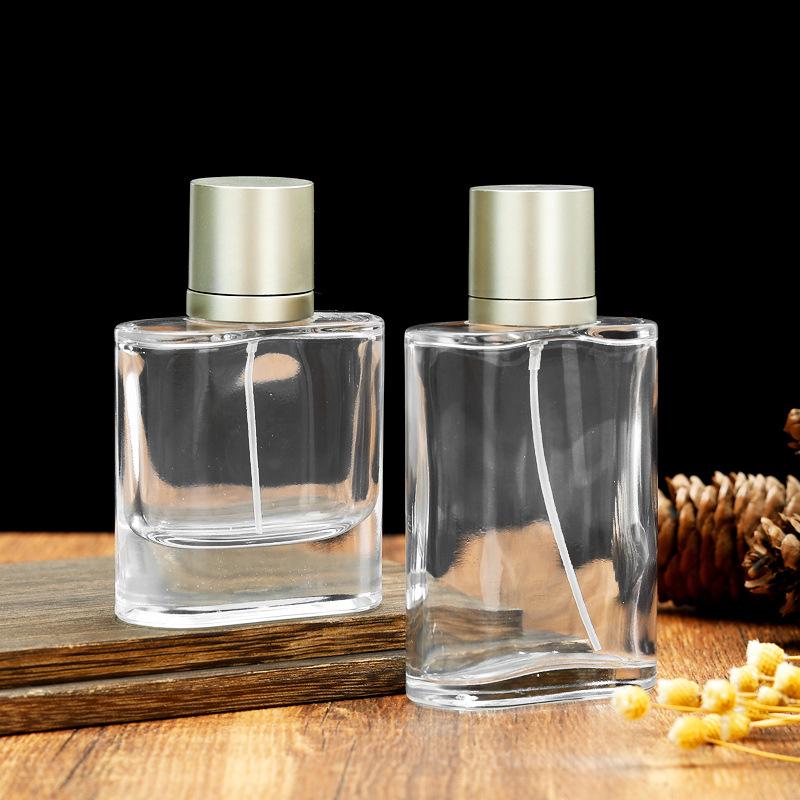 Transparent Glass Spray Perfume Bottle - Empty Cosmetic Decanter
